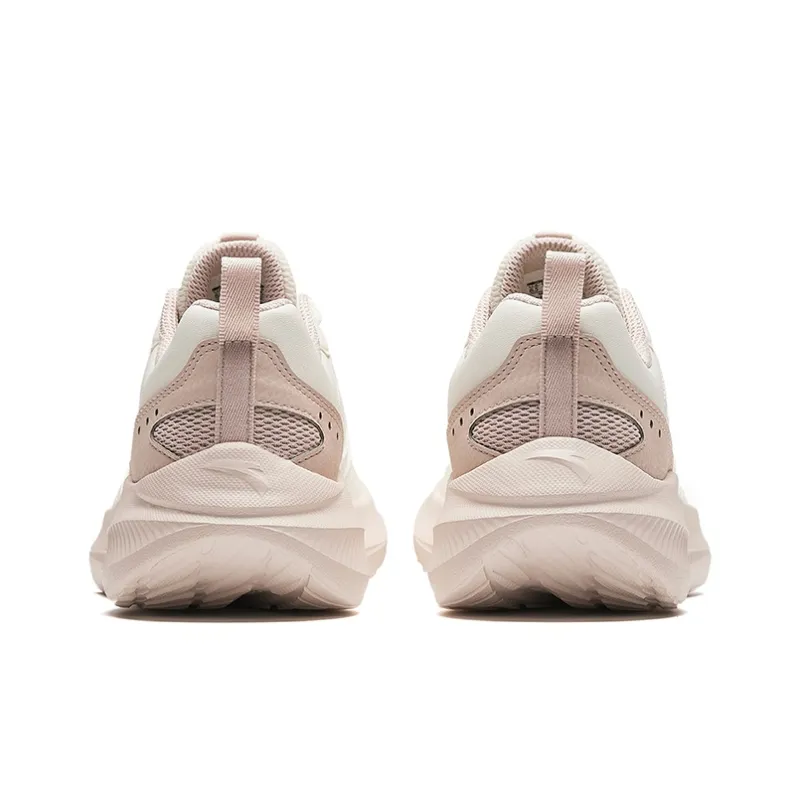 Anta Cushioning Abrasion Resistant Lightweight Low Top Running Shoes Women's White Gray Silver-3