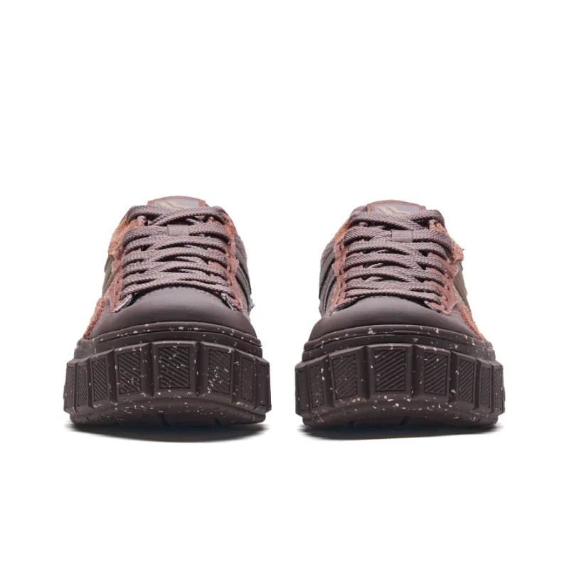 XTEP Chocolate Π Low-Top Skateboard Shoes Women's Tan-3