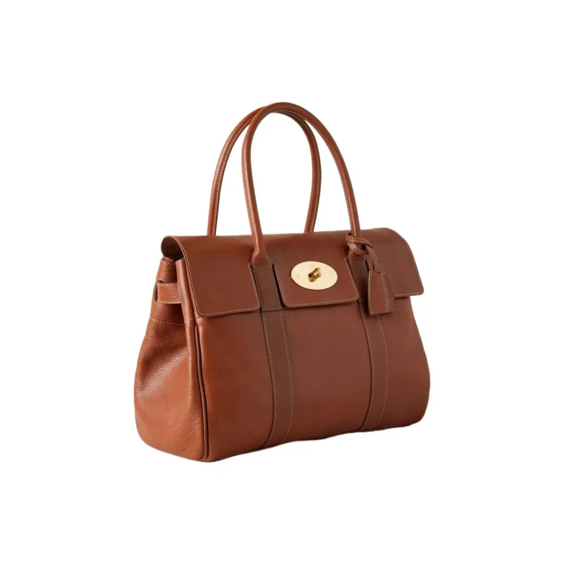 Mulberry Leather Briefcases Handbags Large Size Women's Brown-1