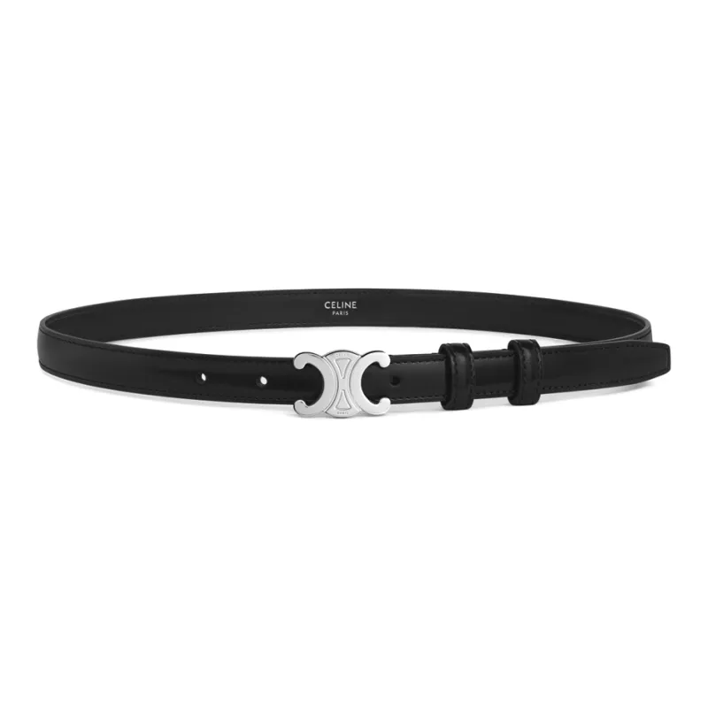 CELINE Small Triomphe Belt In Taurillon Leather-1