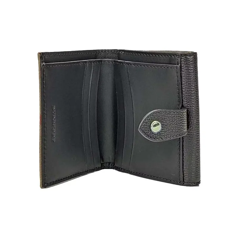 Burberry Leather Card Clip Card Holder Wallets Small Size Women's Black-2