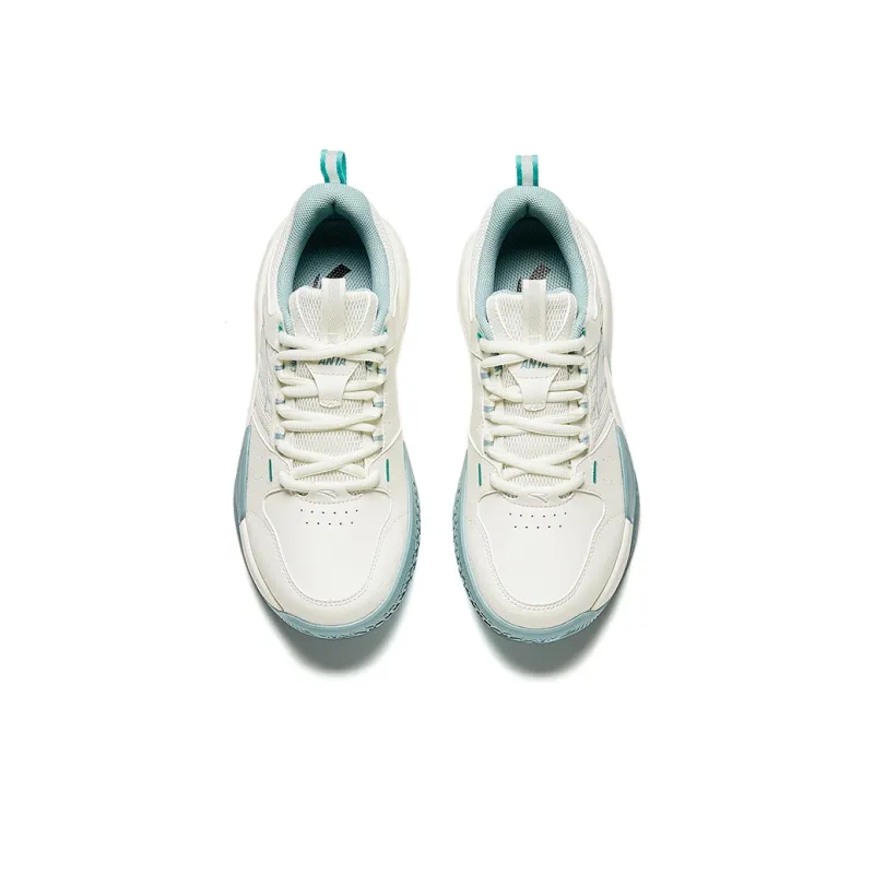 Anta Tennis Low Top Casual Shoes Women's White Cyan-2