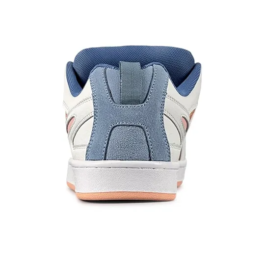 LuzaoT SUPER DRAG Puffy Shoes Low Top Skateboard Shoes Women's Blue White-4