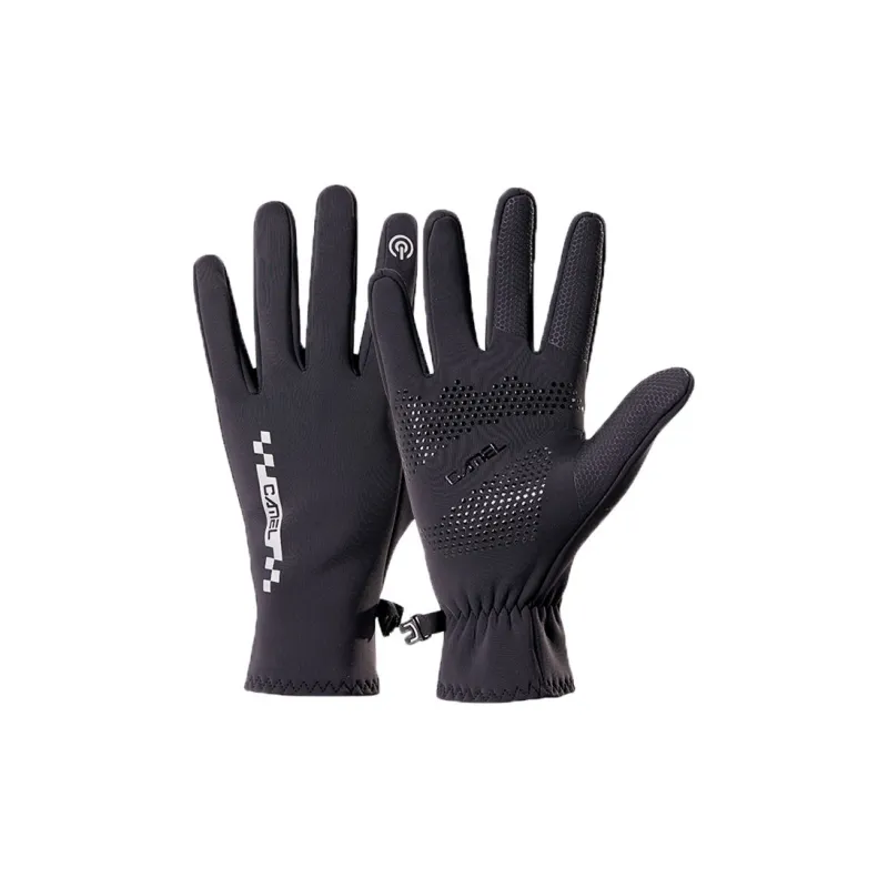 CAMEL Polyamide, Polyester Gloves Unisex-2