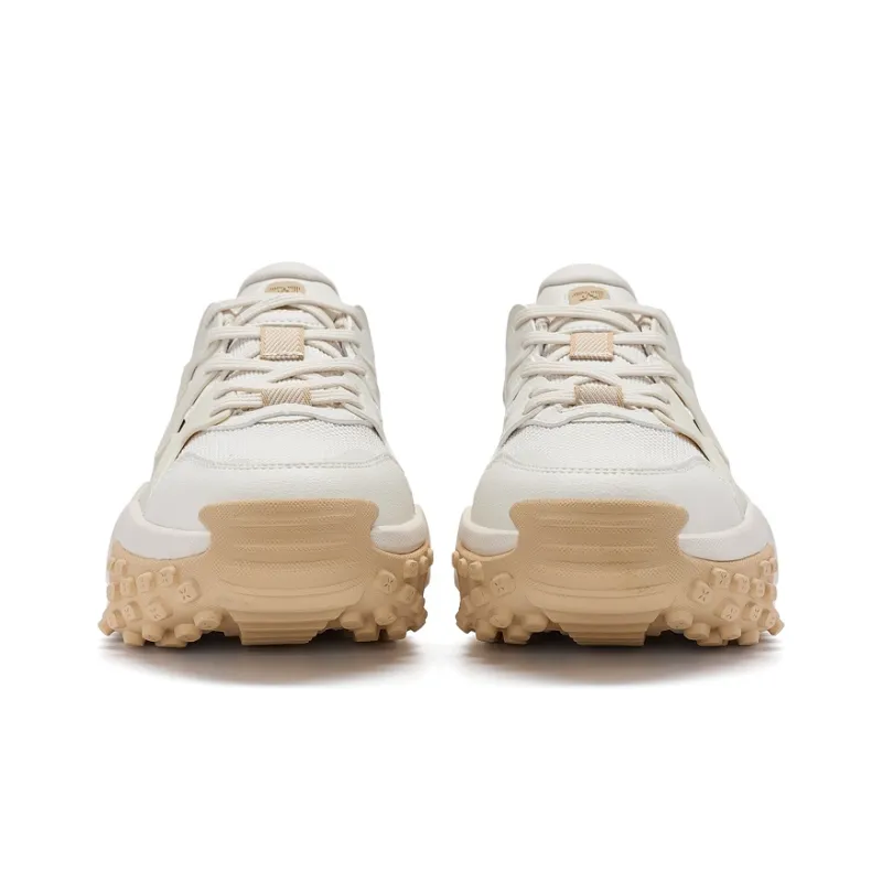 XTEP Low Top Chunky Sneakers Women's Paper Brown-4