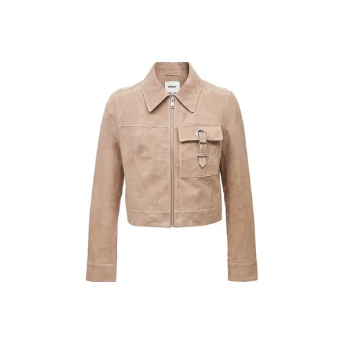 ONLY Leather Jackets Women's H5Z Sand Dune DUNE