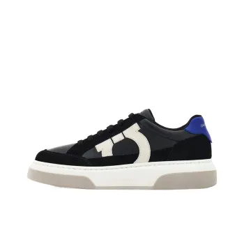 FERRAGAMO Gancini Panelled Leather Sneakers