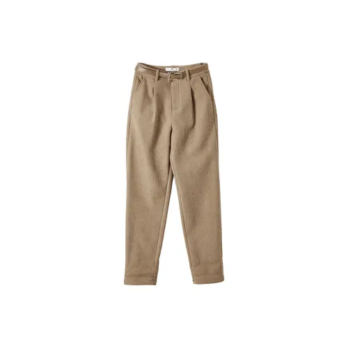 XIANGYING Casual Pants Women's Milk Coffee