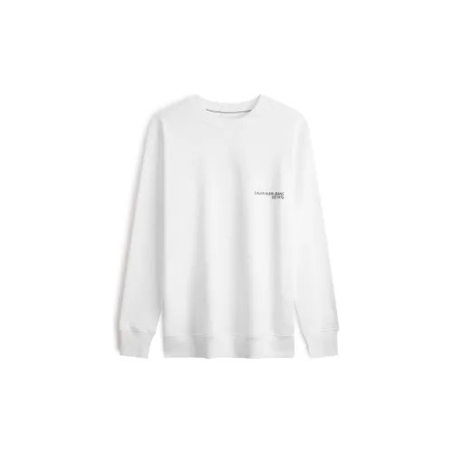 Calvin Klein SS24 Series Sweatshirts Men Moon White