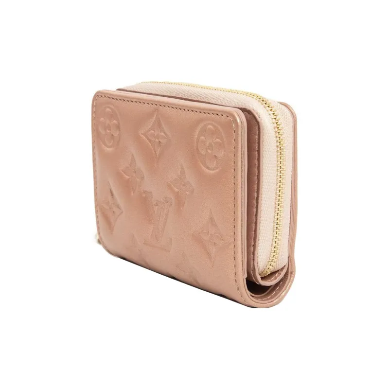 LOUIS VUITTON Sheepskin Wallet Regular Women's Rose Gold-3