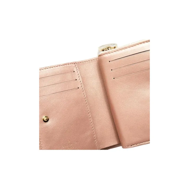 LOUIS VUITTON Sheepskin Wallet Regular Women's Rose Gold-7
