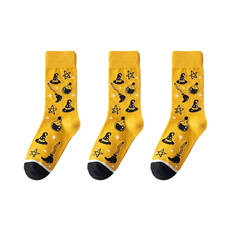 Woven Pear Mid-Calf Socks Unisex 3 Pack-2