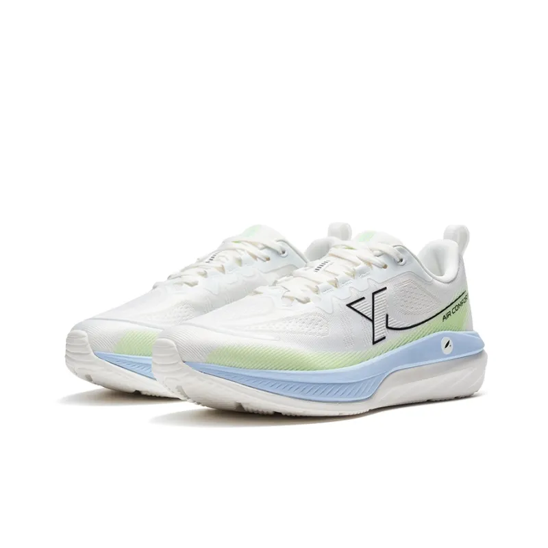 XTEP Cloud DC Cushioned Slip Resistant Abrasion Resistant Low Top Casual Running Shoes Men's Neon Pink Green-3