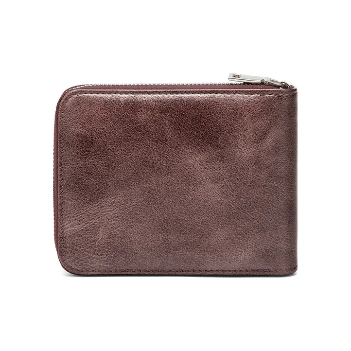 MashaLanti Synthetic Leather Coin Purse Card Holder Wallet Regular Men's Coffee-4