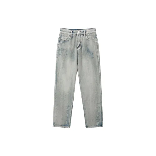 SWAMP AREA Jeans Unisex Vintage Blue