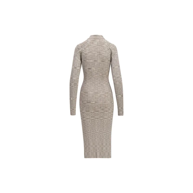 HOLZWEILER Long Sleeved Dress Women's Light Green-1