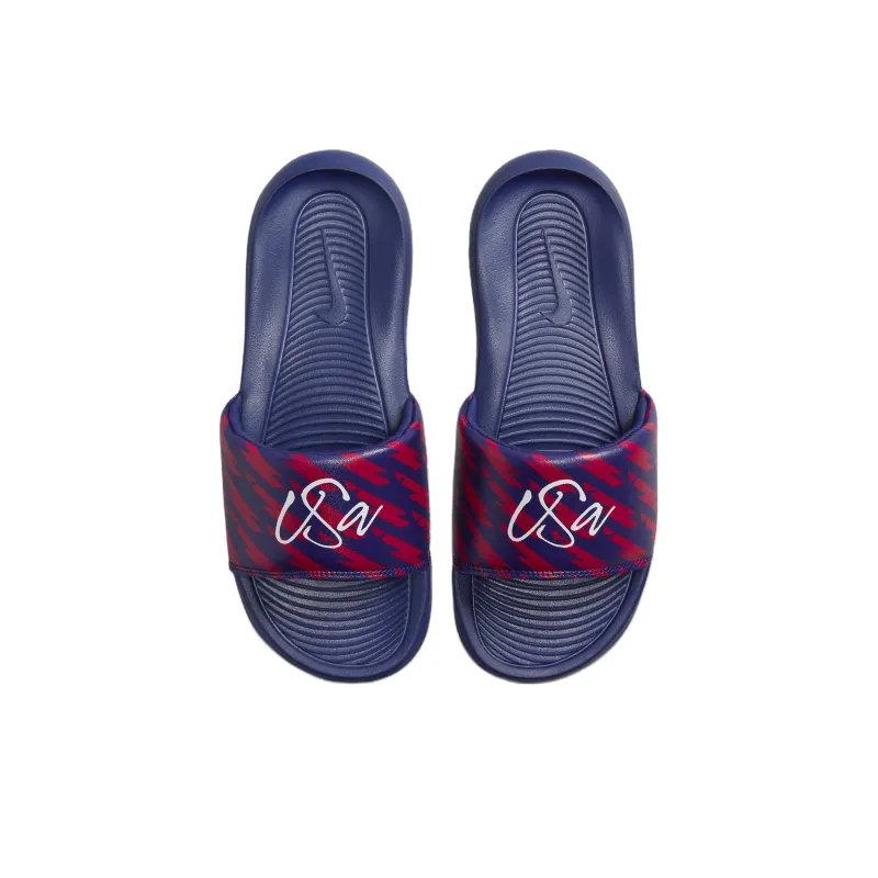 Nike Victori One Slides 'Loyal Blue Speed Red' Women's-2