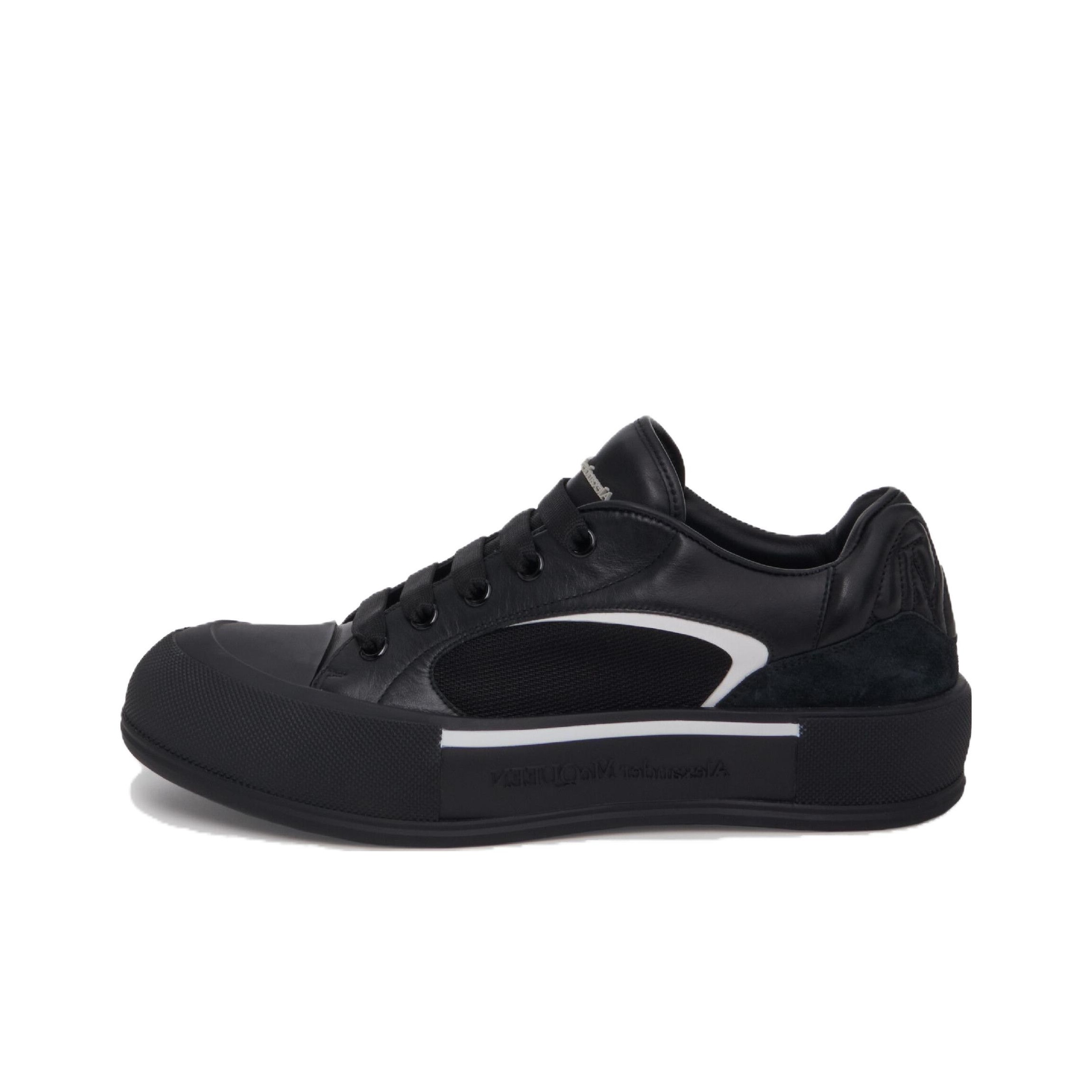 Alexander McQueen Skate Deck Plimsoll Lace-Up Sneakers - POIZON