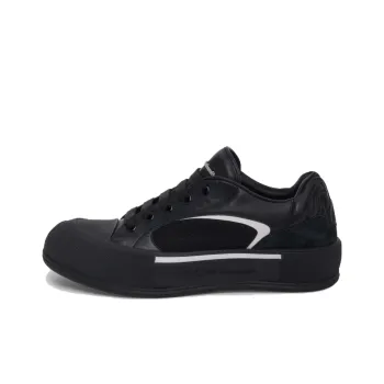 Alexander McQueen Skate Deck Plimsoll Shoes 'Black White'