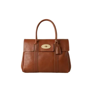 Mulberry Leather Briefcases Handbags Large Size Women's Brown