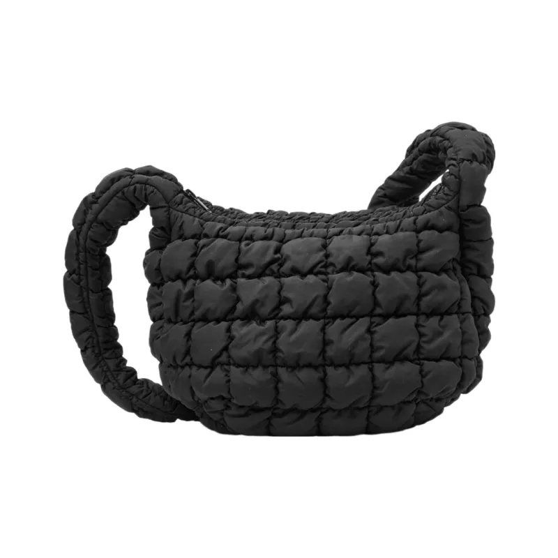 COS Polyester Cloud Bag, Shoulder Bag, Crossbody Bag Regular Women's Black-1