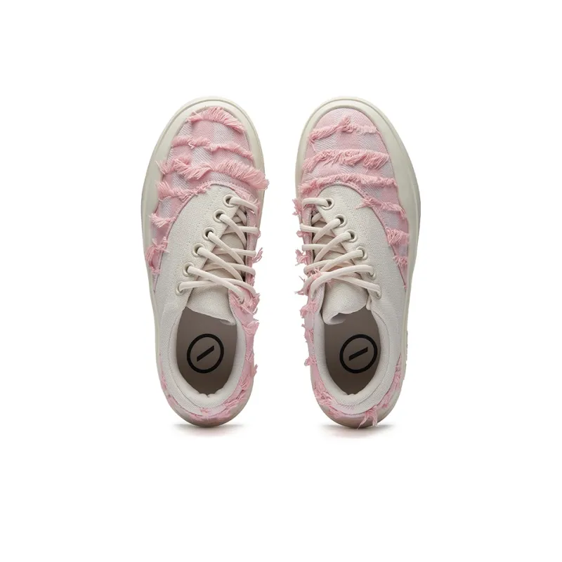Senzubean SZB Coverage Warm Slip-Resistant Cushioning Wear-Resistant Low-Top Skateboard Shoes Unisex Pink-4