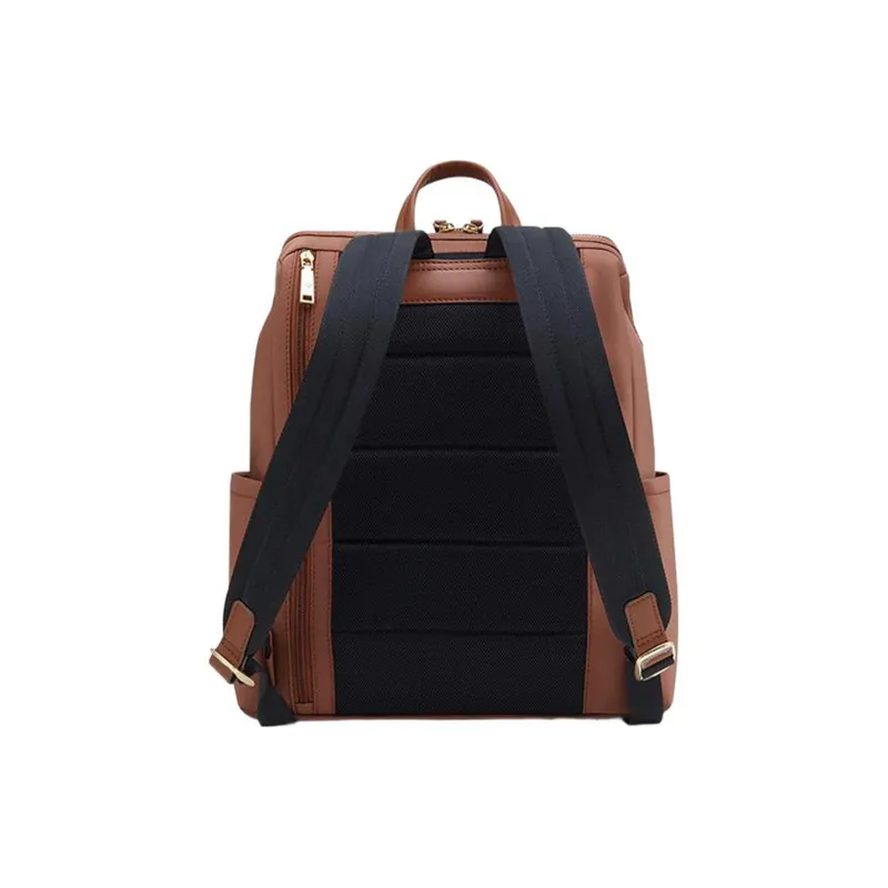 SAMSONITE Fabric, Cow Leather, Synthetic Leather Backpack Regular Women's Rich Rusty-4