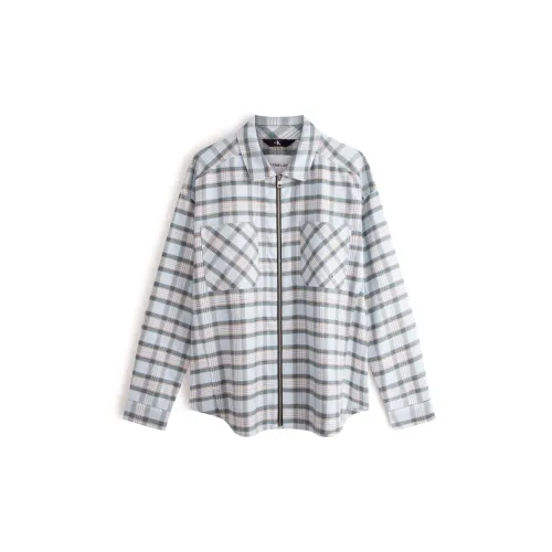 Calvin Klein SS24 Series Shirts Men CFQ-Gray Green Plaid