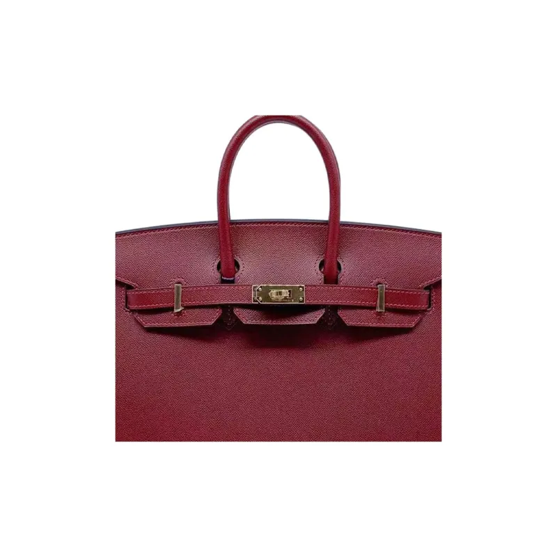 HERMES Birkin Madame Leather Handbag Women's Hermes Red-5
