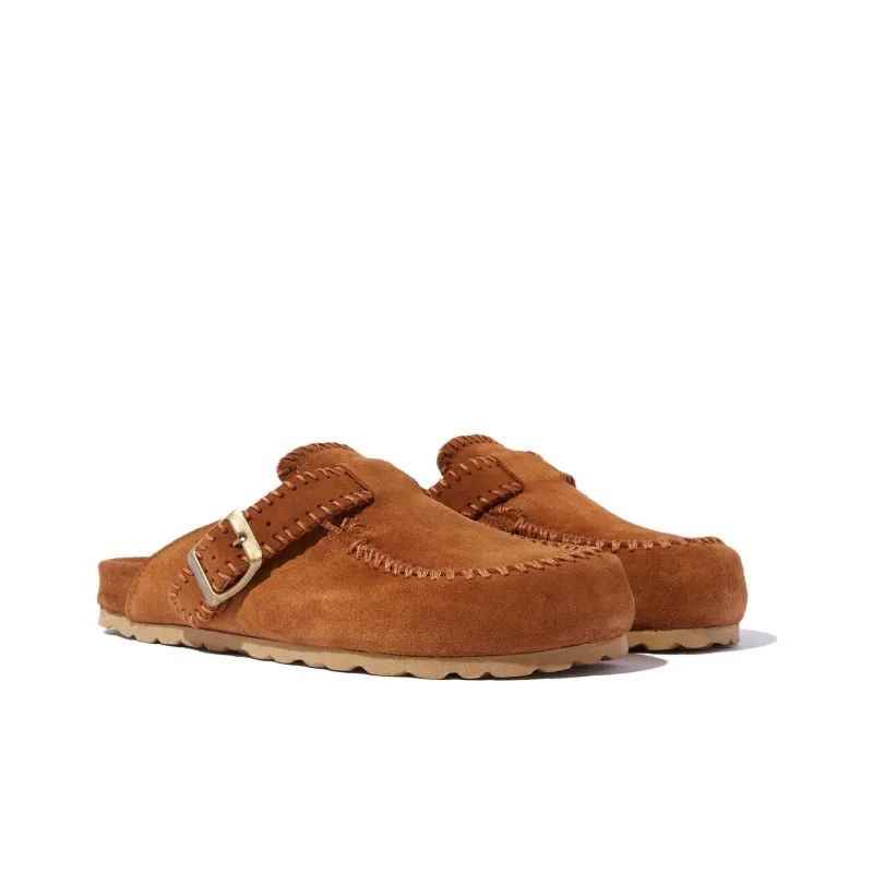 SCAROSSO Cheyenne Suede Slippers Women's-3