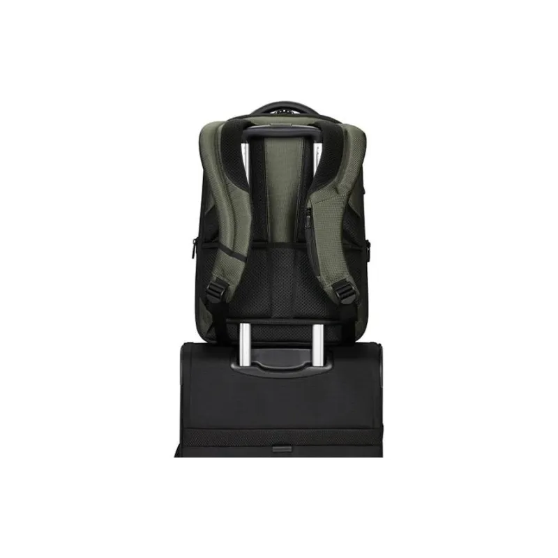 SAMSONITE Elastic Nylon Backpack Men's Green-5