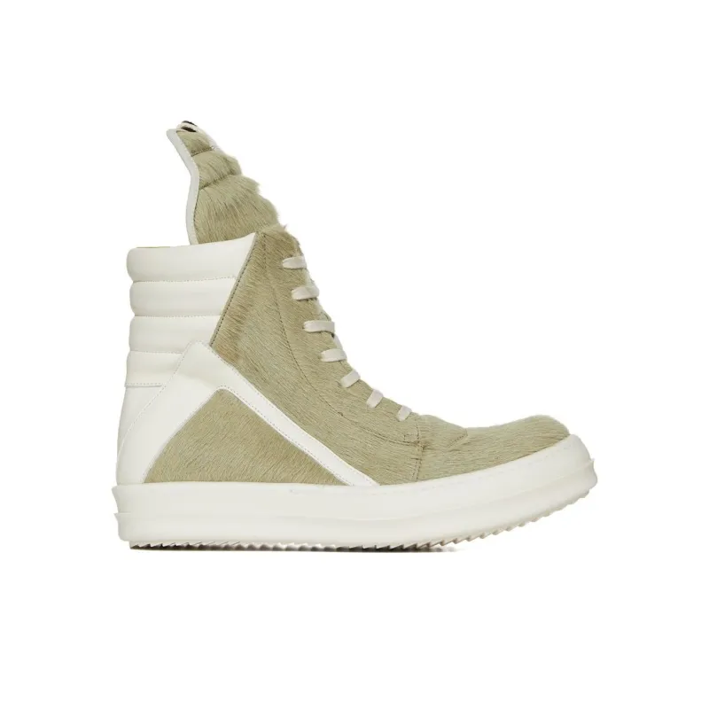 RICK OWENS/RO High Top Skateboard Shoes Men's Dirty Yogurt Color-1