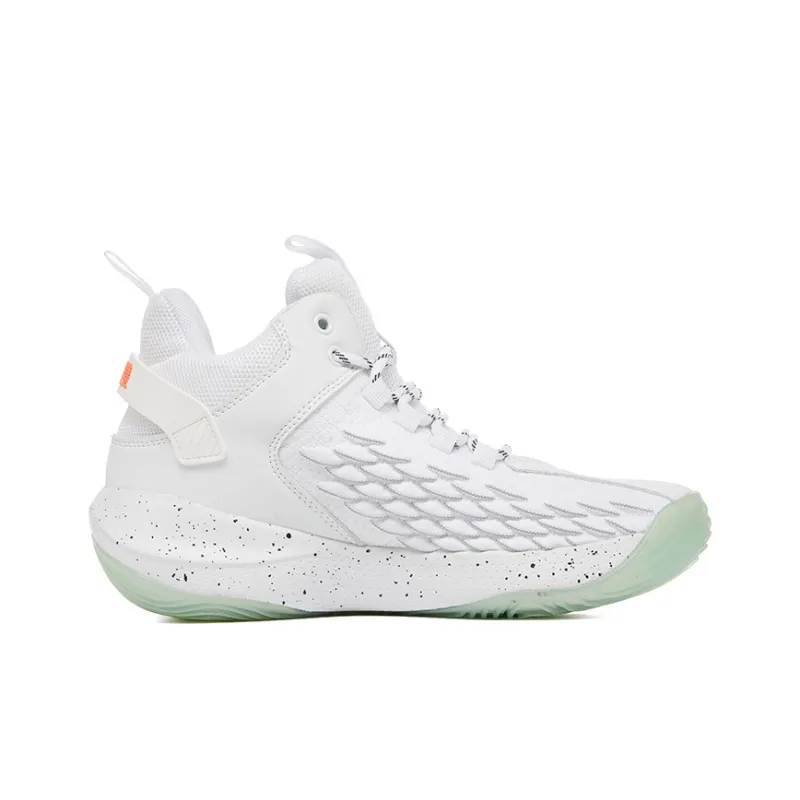 VOIT Anti Slip Wear Resistant Breathable Supportive Impact Resistant Lightweight High Top Basketball Shoes Men's White-1