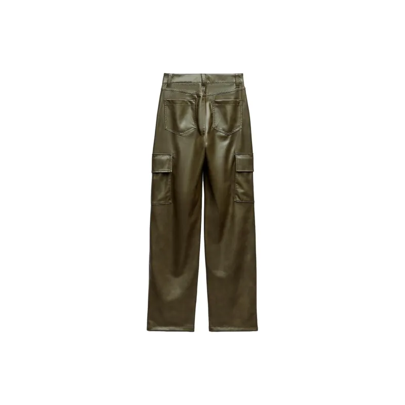 ZARA Cargo Pants Women's Khaki-1