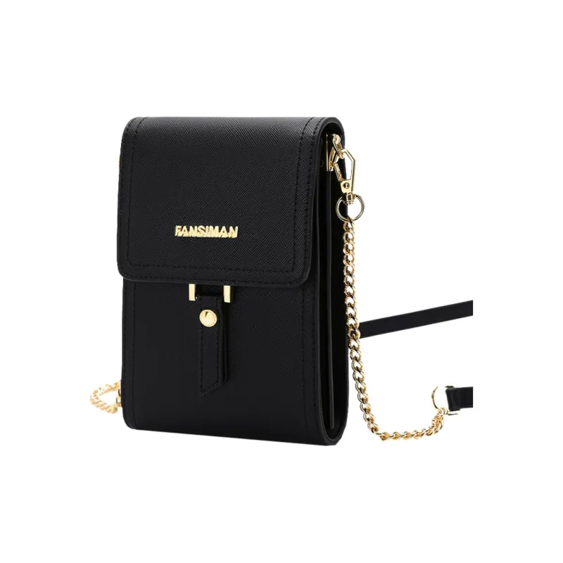 Versman PU Shoulder Bag Commute Crossbody Bag Handbag Small Size Women's Classic Black Ecru-1