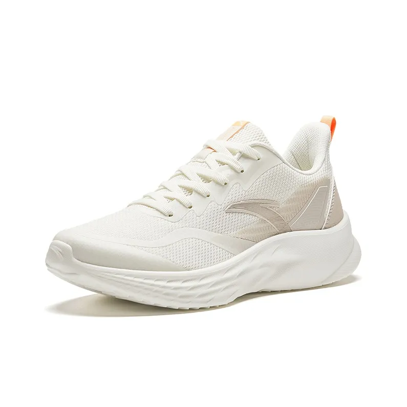 Anta Cushioning Wear Resistant Low Top Casual Running Shoes Women's White-1