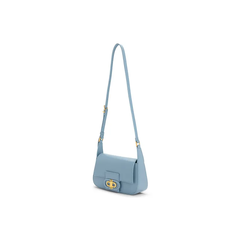 PEDRO Icon Series Calfskin Shoulder Bag Shoulder Bag Women's Black/Light Gray/Blue-15
