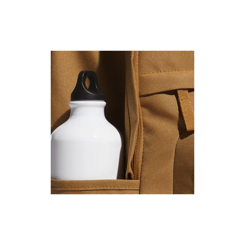 Adidas Recycled Material Polyester Backpack Regular Unisex Bronze Strata-5