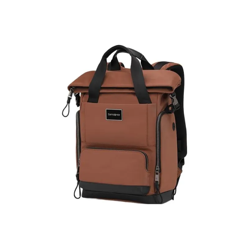 SAMSONITE Fabric Backpack Medium Size Men's Rusty Red-2
