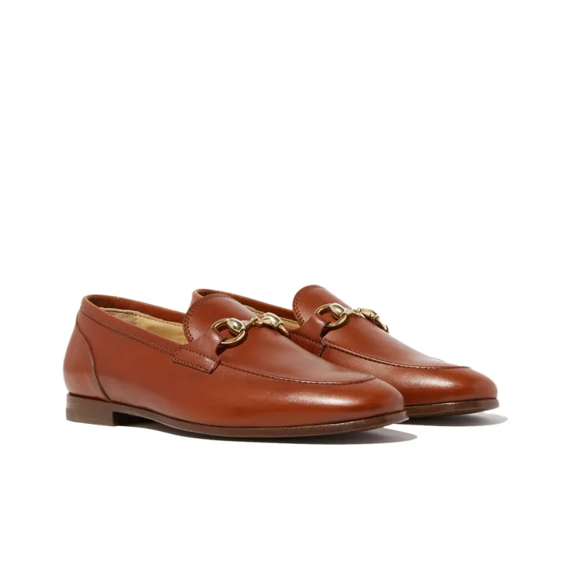 SCAROSSO Alessandra Almond Toe Loafers Women's-1