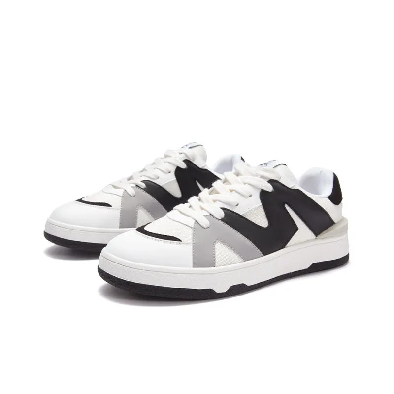 HERLOOK American Vintage Casual Shoes Low Top Skateboard Shoes Unisex Black White-1