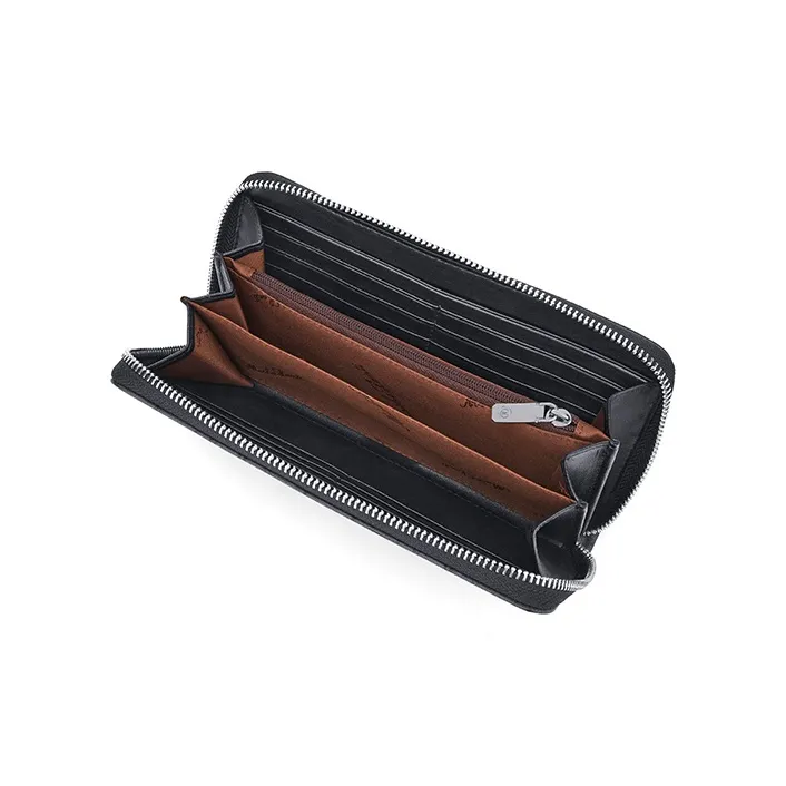 MashaLanti Microfiber Synthetic Leather Clutches Wallets Card Holders Regular Men's Dark Gray-5