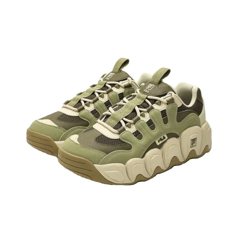 FILA Croissant Chunky Sneakers 'Green Beige'-3