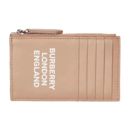 Burberry Card Coin Case 5 Card Slot Card Case Beige