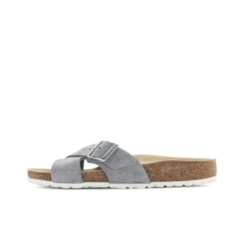 Birkenstock Slide Slippers Women's Dusty Purple Narrow Fit