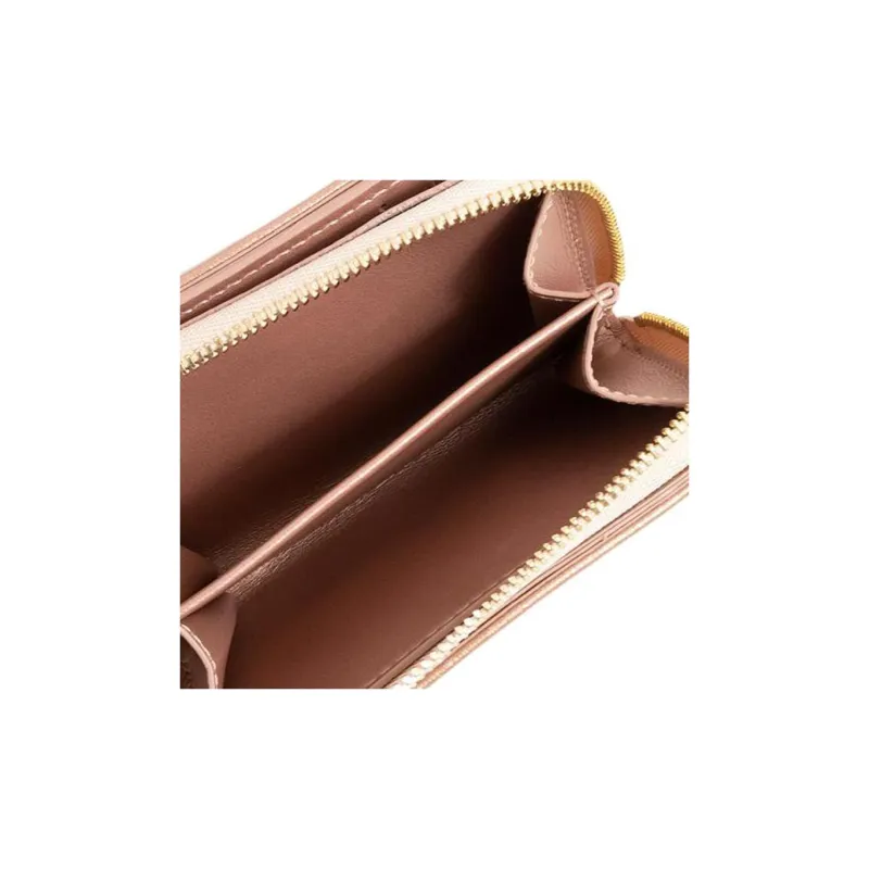 LOUIS VUITTON Sheepskin Wallet Regular Women's Rose Gold-6
