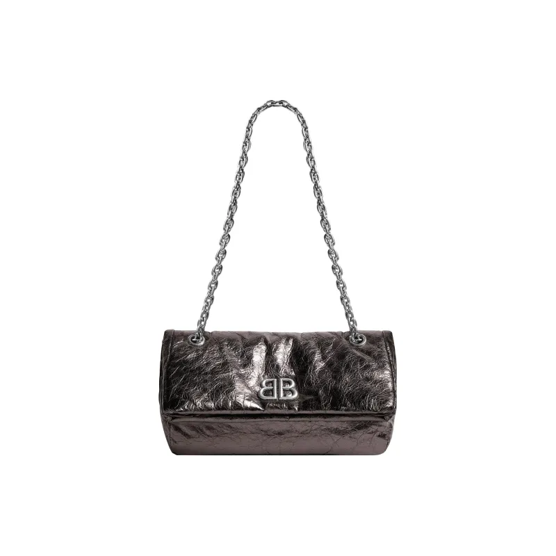 Balenciaga Arena Calfskin Chain Bag Handbag Shoulder Bag Women's Dark Gray-4