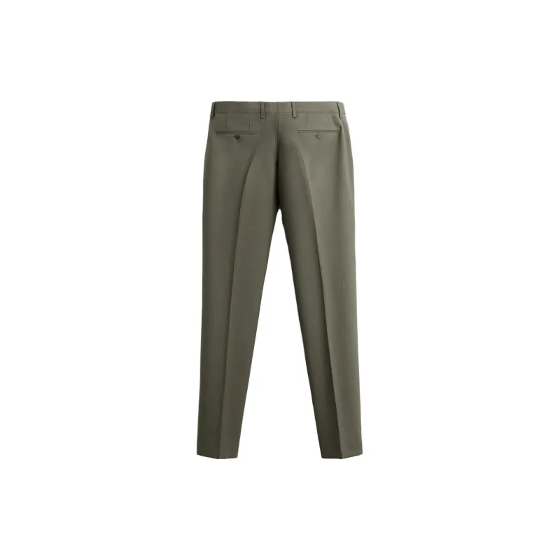 ZARA Suit Trousers Men Green-1