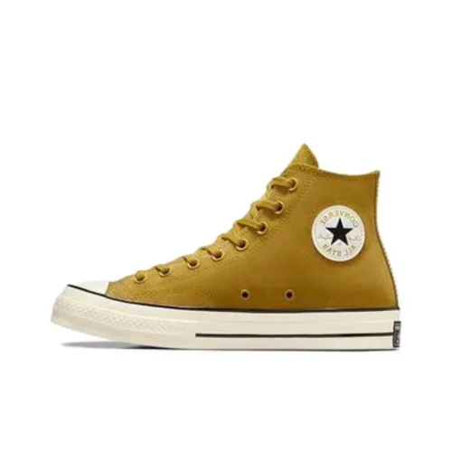 Converse Chuck 70 Plus Canvas Shoes Unisex High-Top Yellow