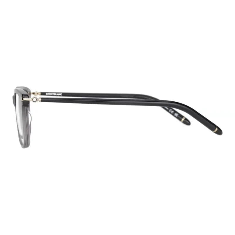 MONTBLANC Plate Alloy Frame Rectangular Eyeglass Frames Unisex Black-2